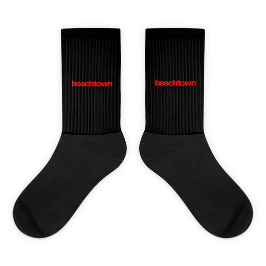 beachtown doodle logo socks